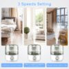 Humidifiers for Bedroom, Ultra Quiet Cool Mist Humidifier for Baby, Ultrasonic Air Humidifier with Auto Shut off, Adjustable 360° Rotation Nozzles, White