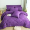 8 PCS Modern Comforter Set with Sheets All Season Bed in a Bag, Black, Queen Size