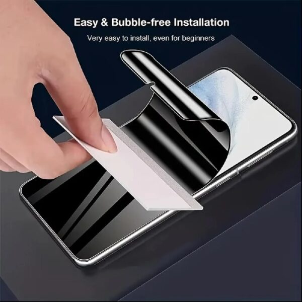 [3 Pack] Privacy Screen Protector for Samsung Galaxy S24 FE 5G,Supports Fingerprint Unlock, Anti-Spy Flexible TPU Screen Protector for Samsung S24 FE 6.7-Inch