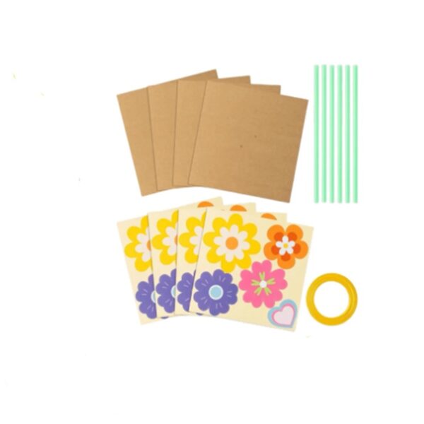 DIY Flower Bouquet Craft Kit Mother's Day Gift Flower Paper Crafts For Kids Make Your Own Flower Bouquet For Mum Crafts Classroom Home Fun Activities