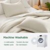 King Size Comforter Set Burnt Orange, 7 Pieces Lightweight King Bedding Sets Boho with Comforter, Sheets, Pillowcases & Shams
