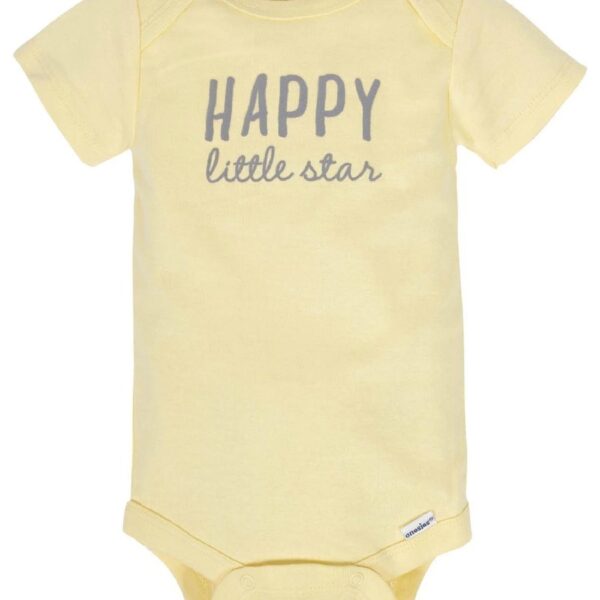 Assorted Short Sleeve Onesies Bodysuits, 8pk (Baby Boy or Baby Girl Unisex)