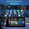 2-in-1 Wireless CarPlay & Android Auto Adapter, Dual-Band 5GHz Wi-Fi & Bluetooth Dongle, Compatible with 1000+ Car Models (2016+), Plug & Play for Seamless Apple CarPlay and Android Auto Experience