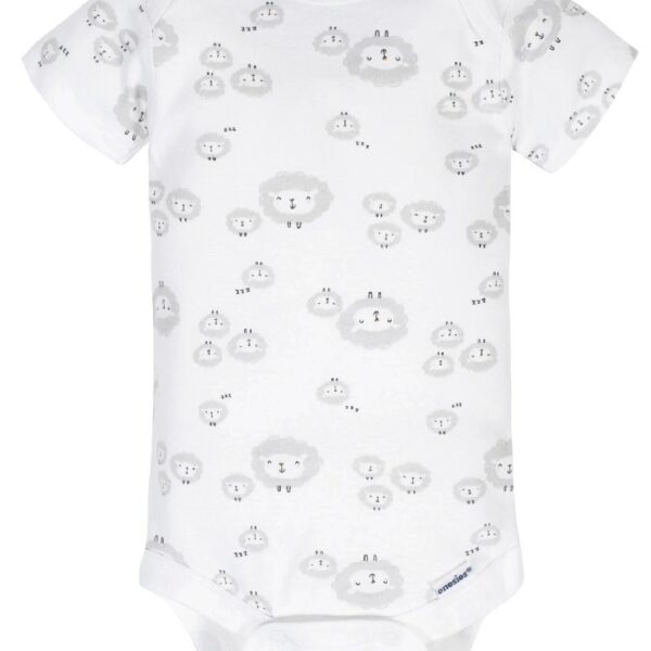 Assorted Short Sleeve Onesies Bodysuits, 8pk (Baby Boy or Baby Girl Unisex)