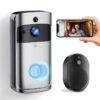 Doorbell Camera Wireless , 1080P Video Doorbell with Chime, Front Door Camera, 2-way Audio, Instant Alert,PIR Motion Detection,Night Vision,Battery-Powered Smart Doorbell