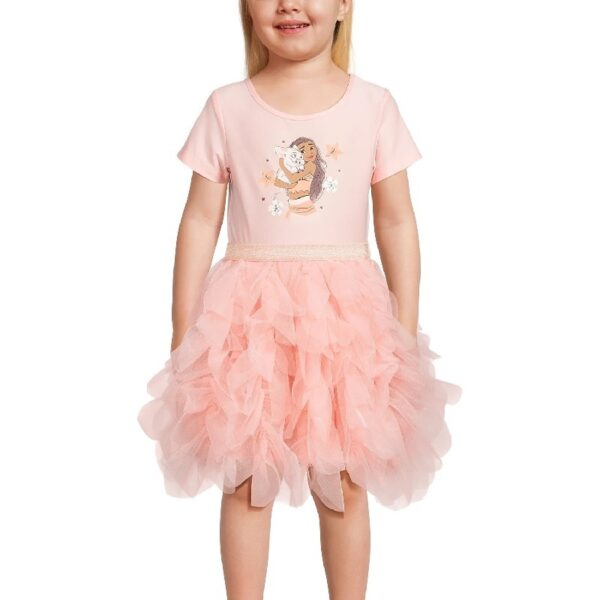Disney Frozen Toddler Girl Short Sleeve Tutu Dress, Sizes 12M-5T