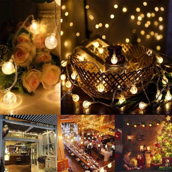 GooingTop 2Pack Outdoor String Lights, Each 37.5Ft 100LED Hanging Patio Lights with 8 Lighting Modes, Auto On/Off for Garden Patio Yard Decor, Warm White