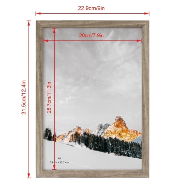 11 x 14 5-in-1 Wood Picture Frames Set-11x14 Matted to 8x10 Wall Frames, Black