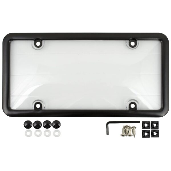 (2 pack) Auto Drive Anti-theft License Plate Cover and Frame