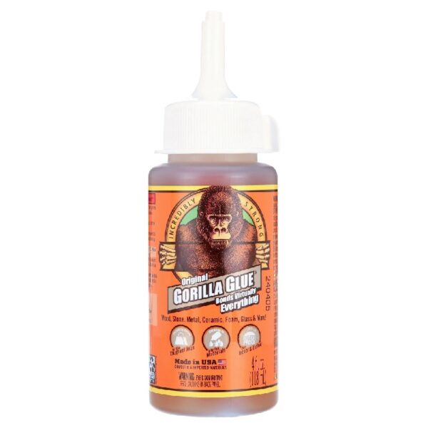 (4 pack)  Glue 5000408 4 oz. Original Formula Glue - Dries Light Brown