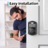 Keyless Entry Door Lock, Digital Keypad Deadbolt Smart Lock for Front Door, Matte Black