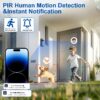 Doorbell Camera Wireless , 1080P Video Doorbell with Chime, Front Door Camera, 2-way Audio, Instant Alert,PIR Motion Detection,Night Vision,Battery-Powered Smart Doorbell