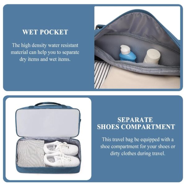 d1516ce07eb345b2afb1b32d0176a7f5 Weekender Bags for Women, Travel Duffel Bags with Shoe Compartment,Personal Item Travel Bag for Airlines, Carry on Overnight Tote Bag for women,Beige&Brown