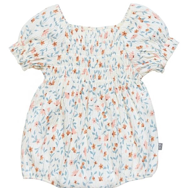 By Gerber Baby Girl Bubble Romper with Flutter Sleeves, Sizes 0/3 Months - 24 Months