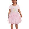 Disney Frozen Toddler Girl Short Sleeve Tutu Dress, Sizes 12M-5T