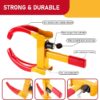 Heavy Duty Trailer Lock Wheel Clamp, Universal Security Tire Lock, Adjustable Anti Theft Lock for Trailers SUV Boats ATVs Motorcycles Golf Cart