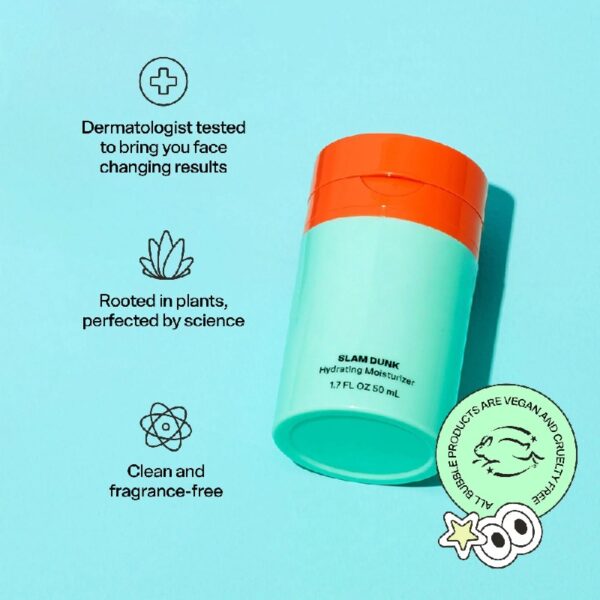 (2 pack) Slam Dunk Hydrating Face Moisturizer, for Normal to Dry Skin, 1.7 fl oz/ 50mL