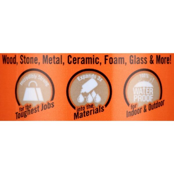 (4 pack)  Glue 5000408 4 oz. Original Formula Glue - Dries Light Brown