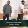 (2 pack) Real Fit Incontinence Underwear for Men, Adult Diapers, L/XL, Grey, 12 Count