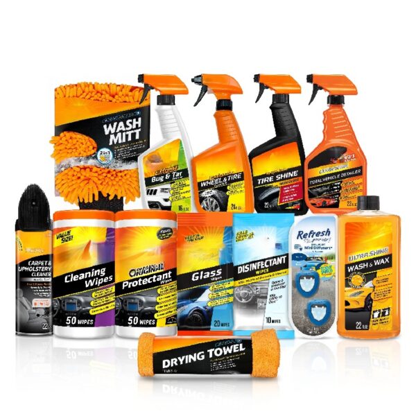 XL Car Care Cleaning and Wash Kit - 13 Piece Set