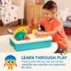 Splash & Sparkle Sink Plastic Real Faucet and Magic Dishes, Toddler and Preschool Toys