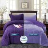 Light Weight Down Alternative Comforter Set, Queen, Green, Reversible