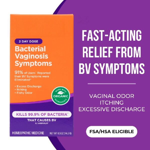 Bacterial Vaginosis Symptoms Ointment, 2 Day Dose