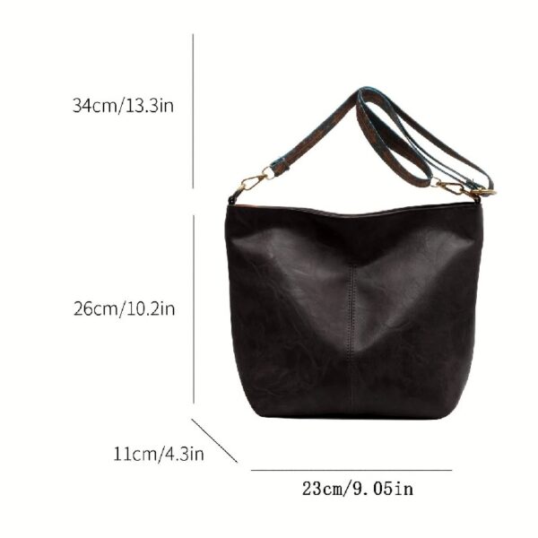 Hobo Bags for Women Crossbody Handbags Guitar Strap Shoulder Bucket Bag Vegan Leather Purse Trendy Boho Tote Purses