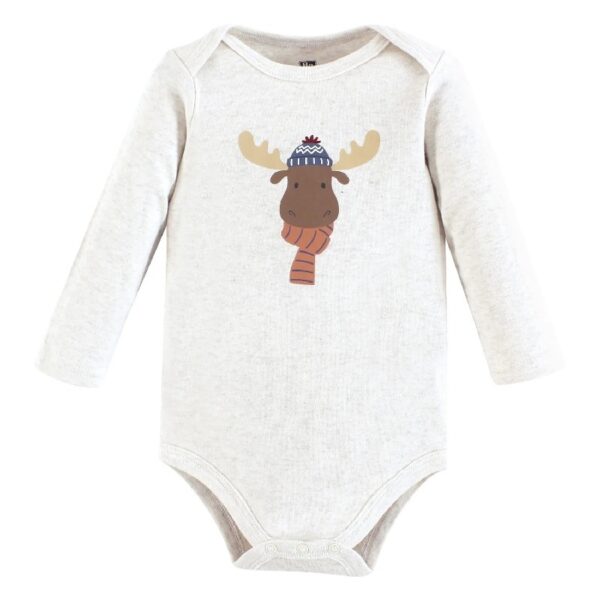 Cotton Long-Sleeve Bodysuits, 5-Pack, Newborn- 24 Months