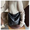 Hobo Bags for Women Crossbody Handbags Guitar Strap Shoulder Bucket Bag Vegan Leather Purse Trendy Boho Tote Purses