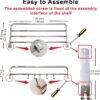Towel Rack for Bathroom Towel Holder for Bathroom Wall Mounted,Black Towel Bar Storage