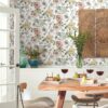 RoomMates Vintage Poppy Peel & Stick Wallpaper, 20.5 in x 18 ft, 30.75 Sq. ft