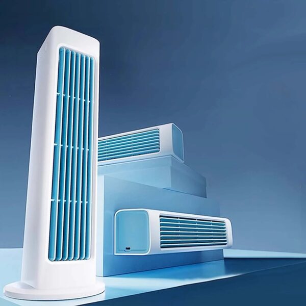 Small Portable Air Conditioners No Windows Needed. Table Fan, Portable Desk Fan Quiet and Fast Cooling with Remote Control for Home Camping Office