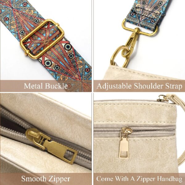 Hobo Bags for Women Crossbody Handbags Guitar Strap Shoulder Bucket Bag Vegan Leather Purse Trendy Boho Tote Purses