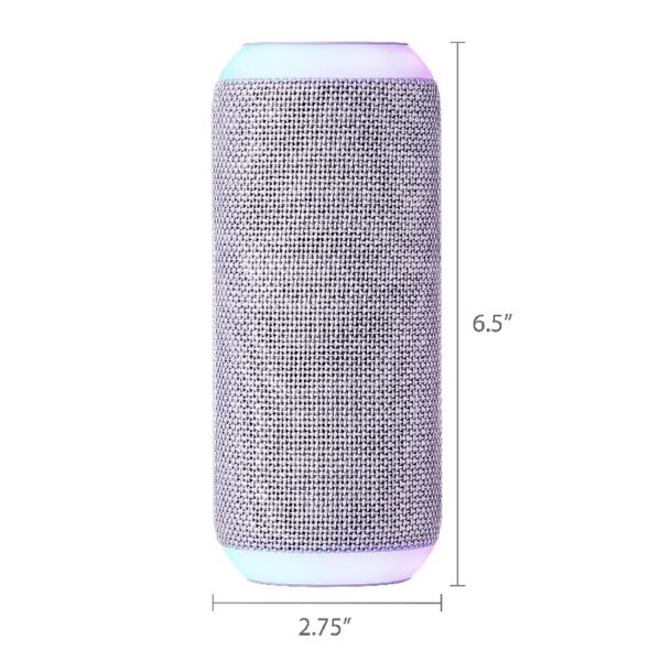 onn Medium Rugged Speaker with Bluetooth Wireless Technology and LED Lighting, Navy