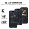 T12 in-Ear Wireless Earbuds Bluetooth 5.3 Headphones with 32EQ Mode,Stereo Bass Bluetooth Earbuds with ENC Noise Cancelling Mic,55H Play,IPX8 Waterproof,Wireless Charging for Home,Sports,Travel