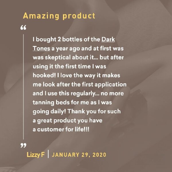 Sunless Dark Tones, Indoor Self Tanner, Self Tanning Lotion with Bronzer, Sun Kiss Glow, 8 fl oz