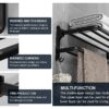 Towel Rack for Bathroom Towel Holder for Bathroom Wall Mounted,Black Towel Bar Storage