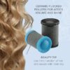 Professional Jumbo and Super-Jumbo Ceramic Hot Hair Rollers, 12 Piece Set, Blue