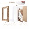 House Day 8 Pack Picture Frames, Photo Frame Set for Family, Multi Sizes Including 8x10, 5x7, 4x6, Retro Brown