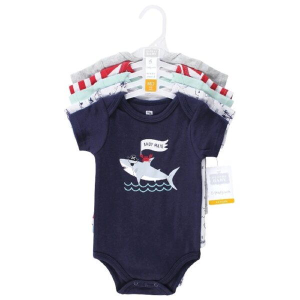 Short Sleeve Bodysuits, 5-Pack, Newborn- 24 Months