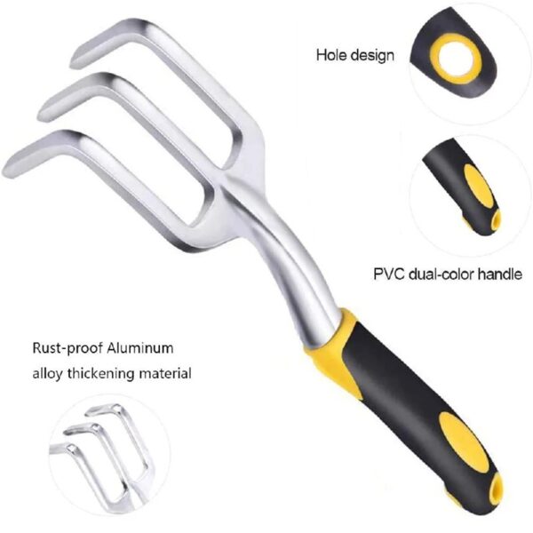Garden Tools Set 5 Piece Floral Heavy Duty Gardening Tools with Pruning Shears / Hand Trowel / Transplanter / Hand Rake / Gardening Gloves, Delicate Garden Gift