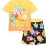 Teenage Mutant Ninja Turtles Boys Graphic Print Tee and Shorts Sleep Set, 2-Piece, Sizes 4-12