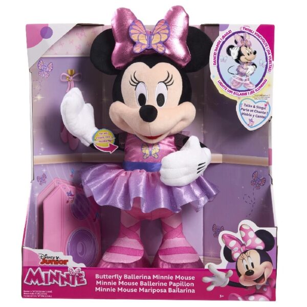 Disney Junior  Sing and Dance Butterfly Ballerina Lights and Sounds Plush, Sings
