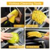 20PCS Car Detailing Kit, Car Detailing Brush Set, Auto Detailing Drill Brush Set, Car Detailing Brushes, Car Wash Kit, Car Accessories, Car Cleaning Tools Kit for Interior, Exterior, Wheels