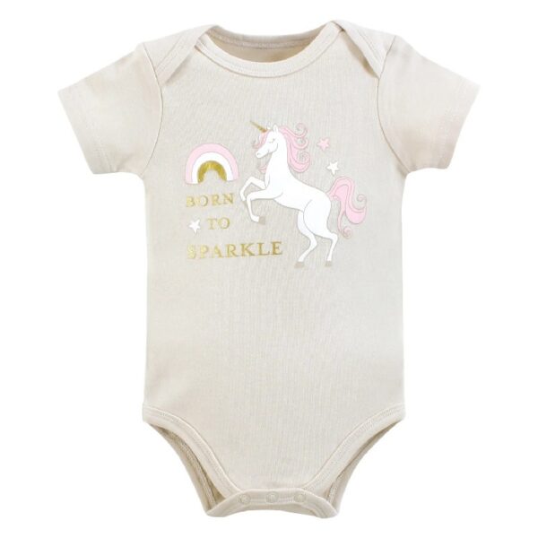 Short Sleeve Bodysuits, 5-Pack, Newborn- 24 Months