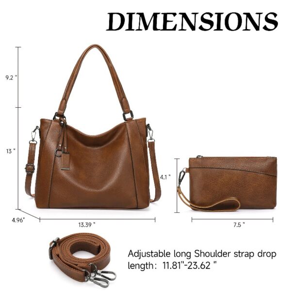 Sendfen Handbags for Women Shoulder Bags Tote Satchel Hobo 4pcs Purse Set