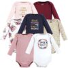 Cotton Long-Sleeve Bodysuits, 7-Pack, Preemie-24 Months