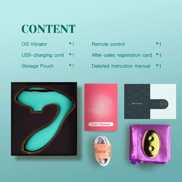 Clitoral Sucking Vibrator Massager, G Spot Stimulator with 10 Suction and Vibration Patterns, Adult Sex Toys for Women, Teal (OG Pro 2)