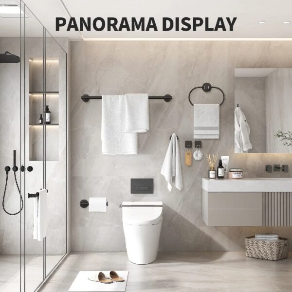 Bathroom Hardware Set, 7 Pieces Bathroom Accessories Set Includes 24
